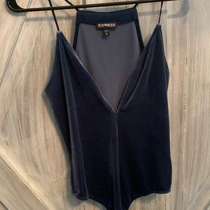 Express velvet bodysuit
